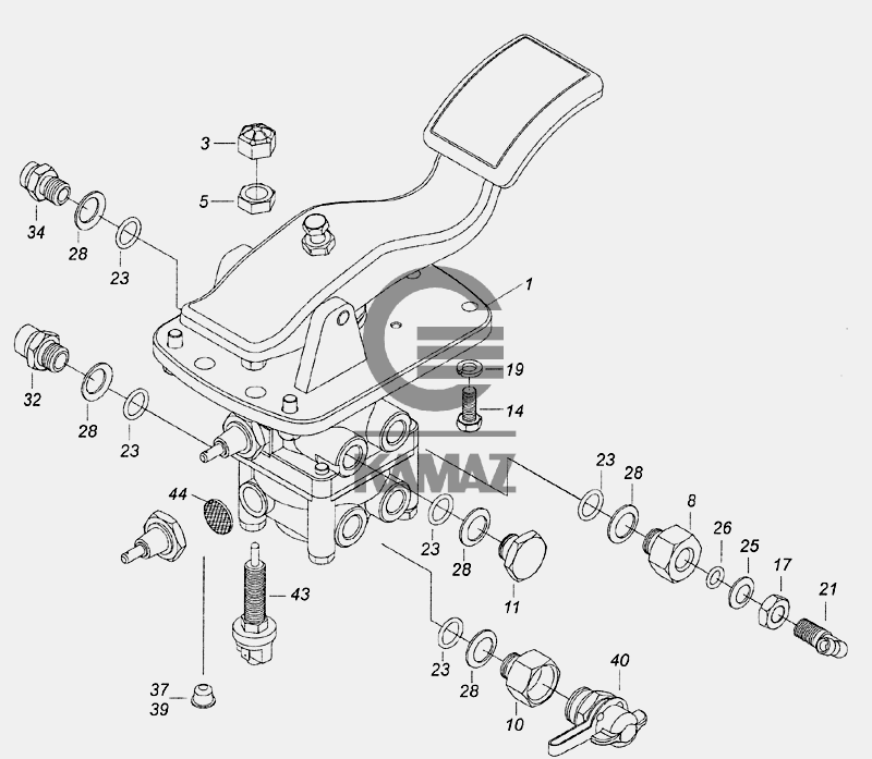 Тормозной механизм камаз 65115